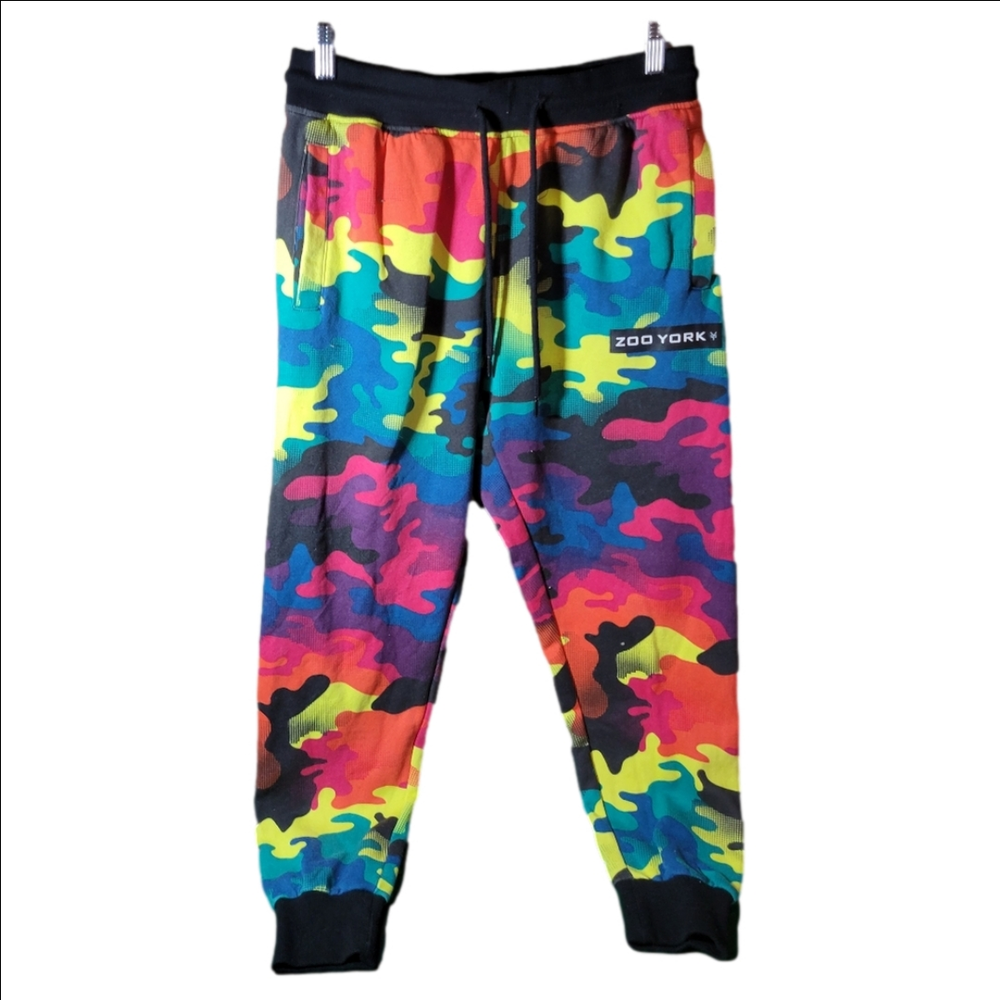 Zoo York medium colourful camouflage soft Plush sweatpants